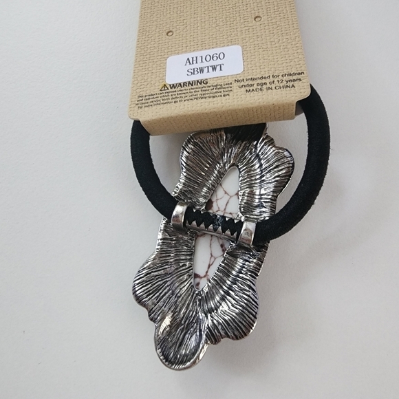 NWT Boho Southwestern Marquise Natural Stone Stretch Hair Band - Picture 4 of 7